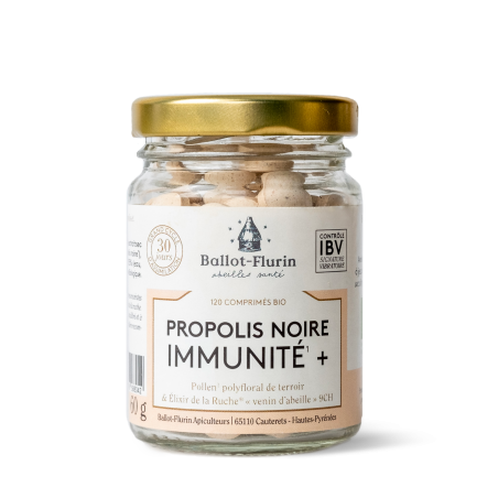 Comprimés Immunité à la Propolis noire - 100% FR